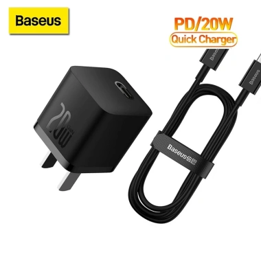 Bộ Sạc Du Lịch Baseus GaN 5 Cổng 20W Sạc Nhanh PD cho Điện Thoại, Máy Tính Bảng - Giá 220k