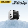 Bộ sạc Essager 33W GaN USB + Type C, hỗ trợ PD3.0, QC3.0, sạc nhanh du lịch Android - 278.400₫ 2