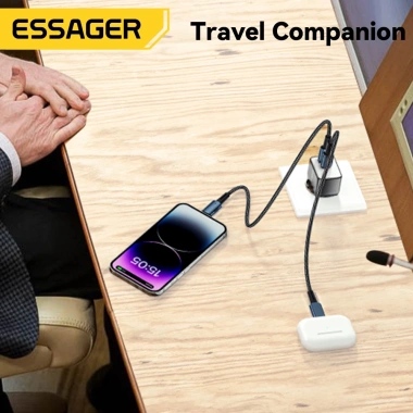 Bộ sạc Essager 33W GaN USB + Type C, hỗ trợ PD3.0, QC3.0, sạc nhanh du lịch Android - 278.400₫ 7 Bộ sạc Essager 33W GaN USB + Type C, hỗ trợ PD3.0, QC3.0, sạc nhanh du lịch Android - 278.400₫ 7