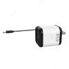 Bộ sạc GaN 65W sạc nhanh USB-C cổng kép, cáp thu gọn, hỗ trợ US/UK, du lịch 4