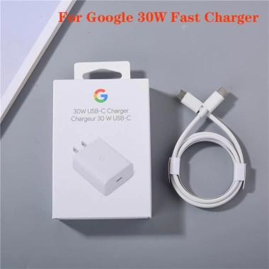 Bộ sạc Google Pixel 7/6 Pro 30W chính hãng EU, sạc nhanh, chuyển đổi du lịch, cáp USB‑C 2