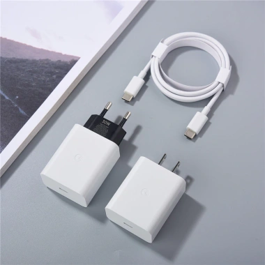 Bộ sạc Google Pixel 7/6 Pro 30W chính hãng EU, sạc nhanh, chuyển đổi du lịch, cáp USB‑C 9