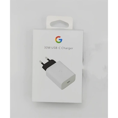 Bộ sạc Google Pixel 7/6 Pro 30W chính hãng EU, sạc nhanh, chuyển đổi du lịch, cáp USB‑C 10