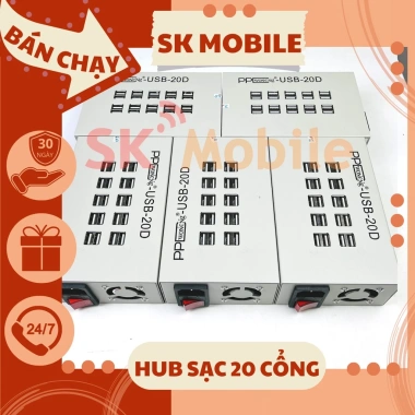 Bộ Sạc Hub 100W 20 Cổng USB - Sạc Nhanh, Di động, Giá Ưu Đãi 500k 3 Bộ Sạc Hub 100W 20 Cổng USB - Sạc Nhanh, Di động, Giá Ưu Đãi 500k 3