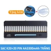 Bộ sạc K20 + 20 pin AA3.300 dung lượng cao cho Karaoke, Mic không dây, Máy ảnh - Doublepow, giá 720.000đ 9