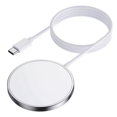 Bộ sạc không dây 15W từ tính cho iPhone 16-15-14-13-12-11, Type-C, cáp 1m - 148.147₫
