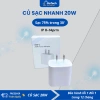 Bộ sạc nhanh 20W cáp bọc dù PD an toàn, đầu chống gãy, giảm giá 49k 7
