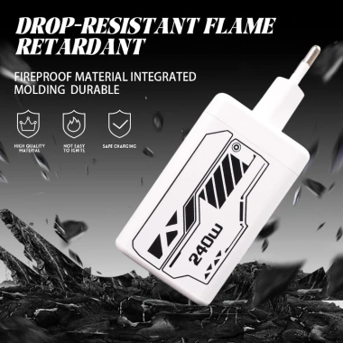 Bộ sạc nhanh 240W 4USB Anh-Mỹ-EU, đầu cắm tường, trạm sạc đa thiết bị - giá 179.300 VND 8