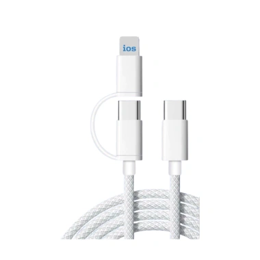Bộ sạc nhanh 30W Techzone PD30W, dây bện dù siêu bền, hỗ trợ Android & iPhone 11-16 series - Giá 62.500₫ 3