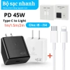 Bộ sạc nhanh 45W Củ + Cáp, dây sạc chống gãy, không nóng, an toàn, tương thích i6-i14 - 39.000₫