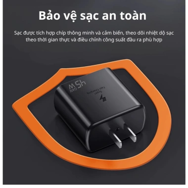 Bộ sạc nhanh 45W Củ + Cáp, dây sạc chống gãy, không nóng, an toàn, tương thích i6-i14 - 39.000₫