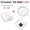Bộ sạc nhanh 45W Củ + Cáp, dây sạc chống gãy, không nóng, an toàn, tương thích i6-i14 - 39.000₫ 8