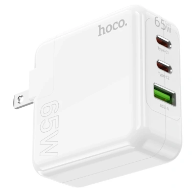 Bộ Sạc Nhanh 65W Hoco 3 Cổng (2 PD Type-C + 1 QC3.0) - Sạc Laptop & Điện Thoại, Giá Ưu Đãi 283k 4