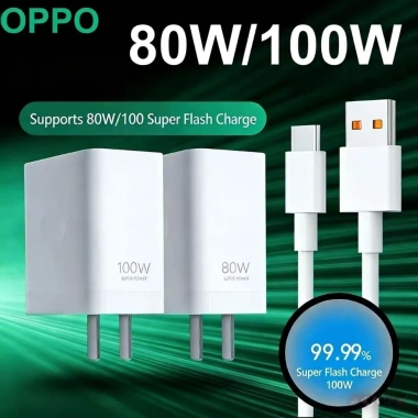 Bộ sạc nhanh 80W/100W Super VOOC Dart USB Type-C Oppo Realme Reno, 49.000 VND