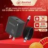 Bộ sạc nhanh Basefast B26 20W PD kèm cáp bọc dù bền cho iPhone 8 Plus, XS, 11-14 Pro - giá 209.000 VND