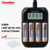 Bộ sạc nhanh Camelion BC-1.046 tự ngắt, Pin AA 2.700mAh và AAA 1.100mAh - Chính hãng 130k 10