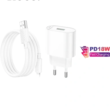 Bộ sạc nhanh Hoco C109 PD18W QC3.0 USB to IP cho iPhone 6 7 8 X 11 12 13 14, dây siêu bền 100cm, giá 89.000đ