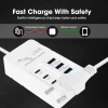 Bộ sạc nhanh PD 3.0 6 cổng USB – Sạc đồng thời, bảo vệ quá dòng & quá nhiệt, đa năng du lịch, 100.009₫ 6