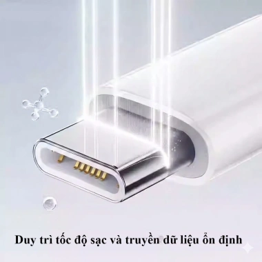 Bộ sạc nhanh PD 35W Type-C to Type-C cáp bện dù 1m - Sạc mạnh, giá ưu đãi 135k
