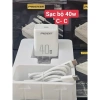 Bộ sạc nhanh Pisen 40W 45W chính hãng trọn bộ cáp Type C, đầu cốc, 335.000
