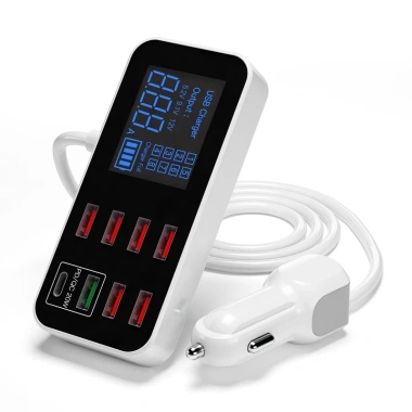 Bộ sạc ô tô 8 cổng PD & QC3.0 Hub USB 40W cho điện thoại, máy tính xách tay - Giá ưu đãi 864k 9