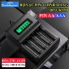 Bộ sạc pin 1.2V AA/AAA UK93B Doublepow - Sạc thông minh tự ngắt, LCD, chính hãng, giảm giá 22%