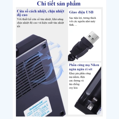 Bộ sạc pin 1.2V AA/AAA UK93B Doublepow - Sạc thông minh tự ngắt, LCD, chính hãng, giảm giá 22% 3 Bộ sạc pin 1.2V AA/AAA UK93B Doublepow - Sạc thông minh tự ngắt, LCD, chính hãng, giảm giá 22% 3