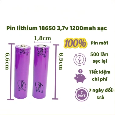 Bộ sạc Pin 18.650 1.200mAh 3.7V cho micro không dây, gimbal, đèn pin, quạt - 19.600₫ Itechcare 7