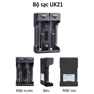 Bộ sạc Pin 3.7V Doublepow DP-UK41 4 khe sạc 18.650/26.650/10.440/16.340 - Giá 49.000₫ 3