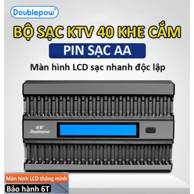 Bộ Sạc Pin AA 40 Viên Chính Hãng - Sạc Nhanh, Tự Ngắt, Dành Cho Micro Karaoke, Giá Ưu Đãi 1.199.000₫