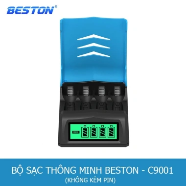 Bộ sạc pin AA AAA Beston C9.001 LCD tự ngắt - Chính hãng, mua lẻ hoặc combo 10