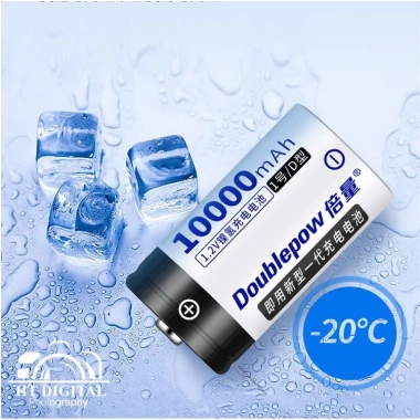 Bộ Sạc Pin AA AAA C Doublepow DP‑K55 Tự Ngắt Đa Năng – Đèn Báo, Kèm Pin D cho Bếp Ga, Pin, Radio – 159k