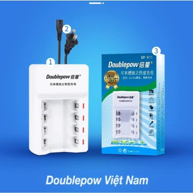 Bộ sạc pin AA AAA DP-K11 tự ngắt, sạc micro không dây cho đồ chơi và chuột - 39.000₫ 2