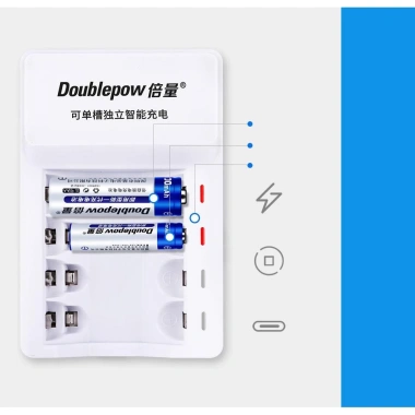 Bộ sạc pin AA AAA DP-K11 tự ngắt, sạc micro không dây cho đồ chơi và chuột - 39.000₫ 4