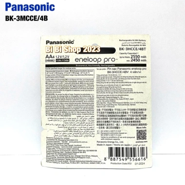 Bộ sạc pin AA AAA Panasonic Eneloop nhanh tự ngắt 1.5h, kèm 4 pin AA 2.000mAh và hộp bảo quản - 210.000₫
