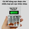 Bộ sạc pin AA AAA Sony 4 chỗ 2A/3A, sạc nhanh tự ngắt, LED báo trạng thái 65.000 VND 2