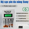 Bộ sạc pin AA AAA Sony 4 chỗ 2A/3A, sạc nhanh tự ngắt, LED báo trạng thái 65.000 VND 10