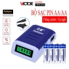 Bộ sạc pin AA Doublepow DP-K209 Xanh tự ngắt LCD công suất cao - Giá 194.000₫