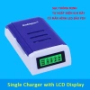 Bộ sạc pin AA Doublepow DP-K209 Xanh tự ngắt LCD công suất cao - Giá 194.000₫ 3