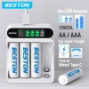 Bộ sạc pin Beston C9.023L 4 slot 2A/3A 1.2V có đèn báo - Giá giảm 79.000đ 2