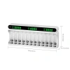 Bộ Sạc Pin Beston C9.025L 12 Cổng AA/AAA - Sạc nhanh, tự ngắt, đèn báo thông minh, giá ưu đãi 320.000đ 2