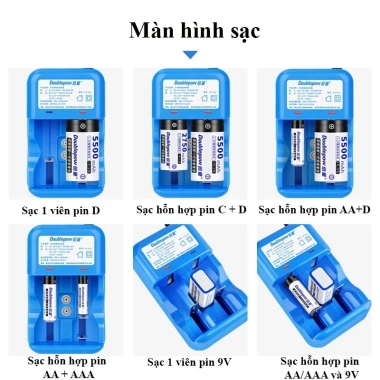 Bộ Sạc Pin Đa Năng DP-K32 Chính Hãng - Sạc Đại D, Trung C, 9V, AA/AAA, Giá ưu đãi 109.000₫ 2 Bộ Sạc Pin Đa Năng DP-K32 Chính Hãng - Sạc Đại D, Trung C, 9V, AA/AAA, Giá ưu đãi 109.000₫ 2