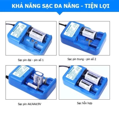 Bộ Sạc Pin Đa Năng DP-K32 Chính Hãng - Sạc Đại D, Trung C, 9V, AA/AAA, Giá ưu đãi 109.000₫ 3 Bộ Sạc Pin Đa Năng DP-K32 Chính Hãng - Sạc Đại D, Trung C, 9V, AA/AAA, Giá ưu đãi 109.000₫ 3