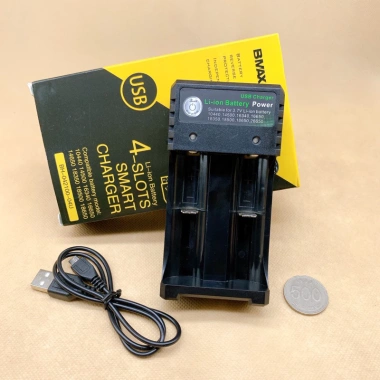 Bộ sạc pin đa năng USB - Sạc 18.650, 14.500, 26.650, AA, AAA, tự động ngắt khi đầy 3 Bộ sạc pin đa năng USB - Sạc 18.650, 14.500, 26.650, AA, AAA, tự động ngắt khi đầy 3