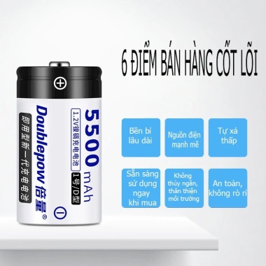 Bộ Sạc Pin Doublepow DP-D02 2 Pin 5.500mAh Chính Hãng Sạc AA AAA 9V 100.000 VND 3 Bộ Sạc Pin Doublepow DP-D02 2 Pin 5.500mAh Chính Hãng Sạc AA AAA 9V 100.000 VND 3