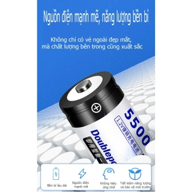 Bộ Sạc Pin Doublepow DP-D02 2 Pin 5.500mAh Chính Hãng Sạc AA AAA 9V 100.000 VND 6 Bộ Sạc Pin Doublepow DP-D02 2 Pin 5.500mAh Chính Hãng Sạc AA AAA 9V 100.000 VND 6