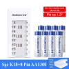 Bộ sạc pin K18 pin sạc 1.2V AA/AAA Doublepow dùng cho Micro, bàn chải điện, remote, giảm 20% chỉ 139.000₫ 10