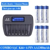 Bộ sạc pin K66 Doublepow 12 ngàm AA/AAA sạc thông minh, dung lượng cao 188.000 VND 10