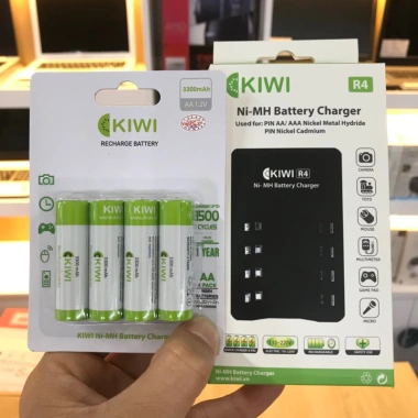 Bộ sạc Pin KIWI AA NI-MH-04 sạc đồng thời 4 viên - Giá ưu đãi 169.000đ