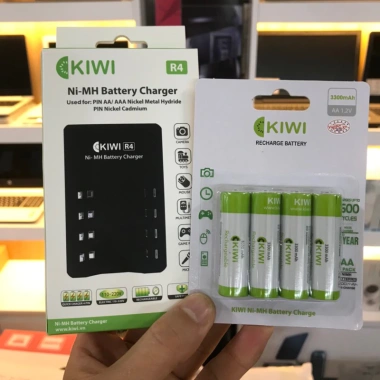 Bộ sạc Pin KIWI AA NI-MH-04 sạc đồng thời 4 viên - Giá ưu đãi 169.000đ 3 Bộ sạc Pin KIWI AA NI-MH-04 sạc đồng thời 4 viên - Giá ưu đãi 169.000đ 3